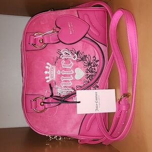 Hot pink juice couture heritage bowler bag